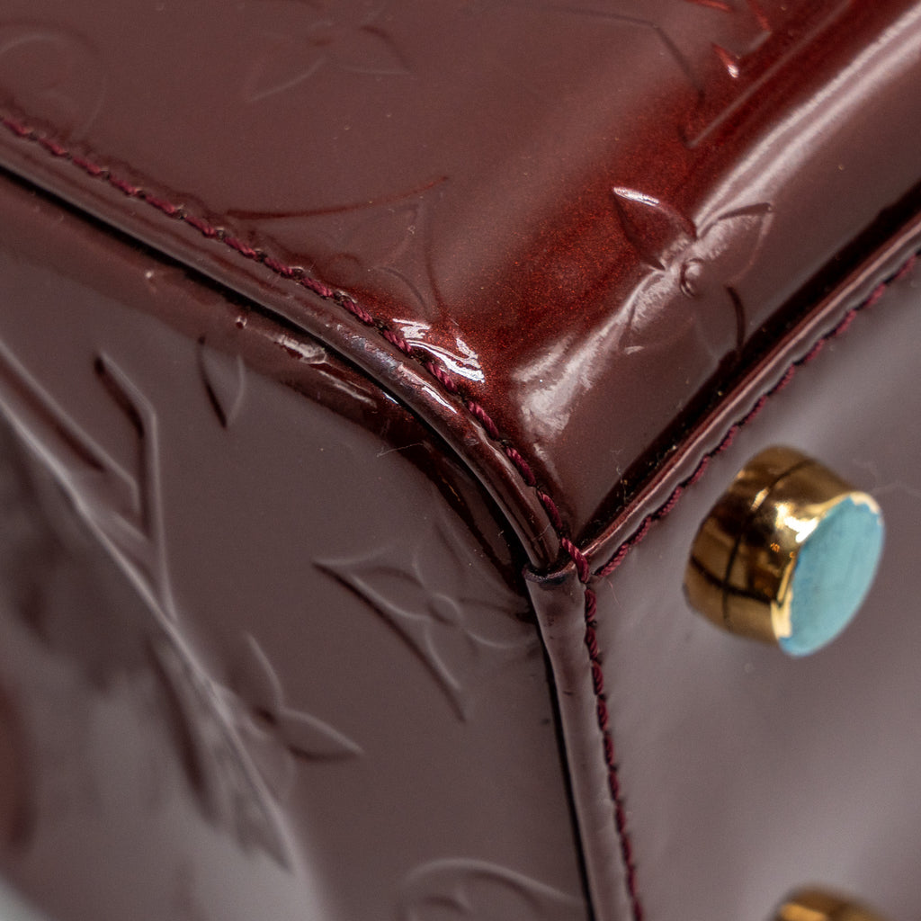 LOUIS VUITTON VERNIS BREA PATENT BURGUNDY AMARANTE GHW