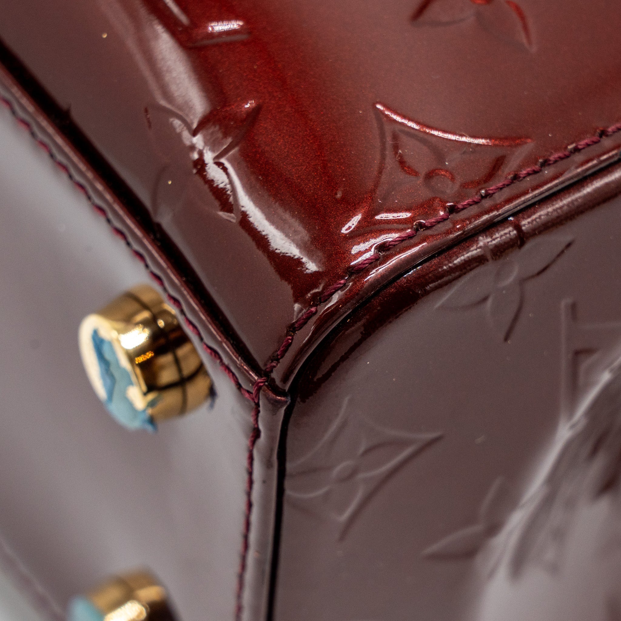 LOUIS VUITTON VERNIS BREA PATENT BURGUNDY AMARANTE GHW
