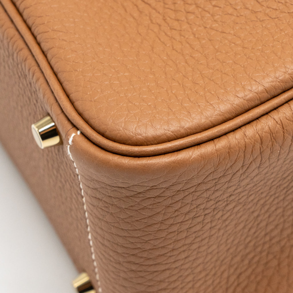 HERMES MINI LINDY II CLEMENCE GOLD GHW
