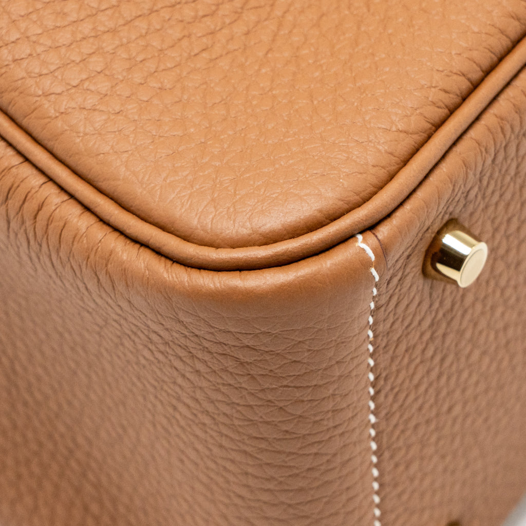 HERMES MINI LINDY II CLEMENCE GOLD GHW