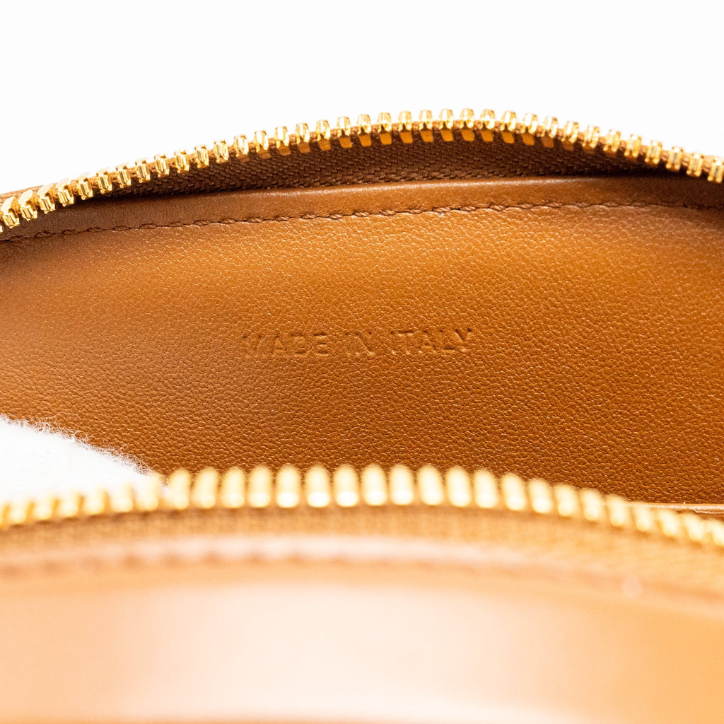 DIOR CD SIGNATURE POUCH WITH CHAIN CALFSKIN GOLDEN SADDLE GHW