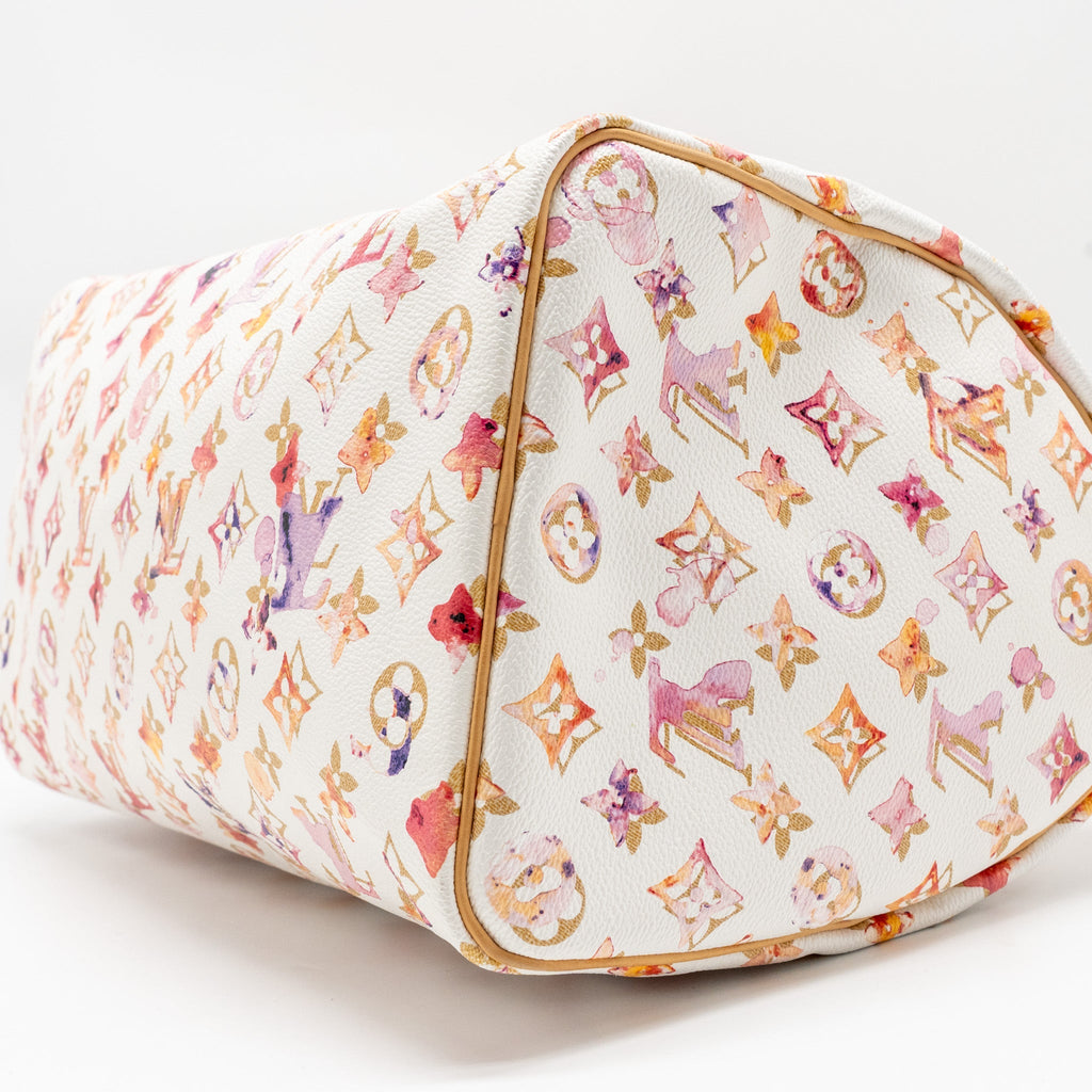 LOUIS VUITTON SPEEDY 35 BOSTON BAG WATERCOLOR MONOGRAM CANVAS MULTICOLOUR GHW