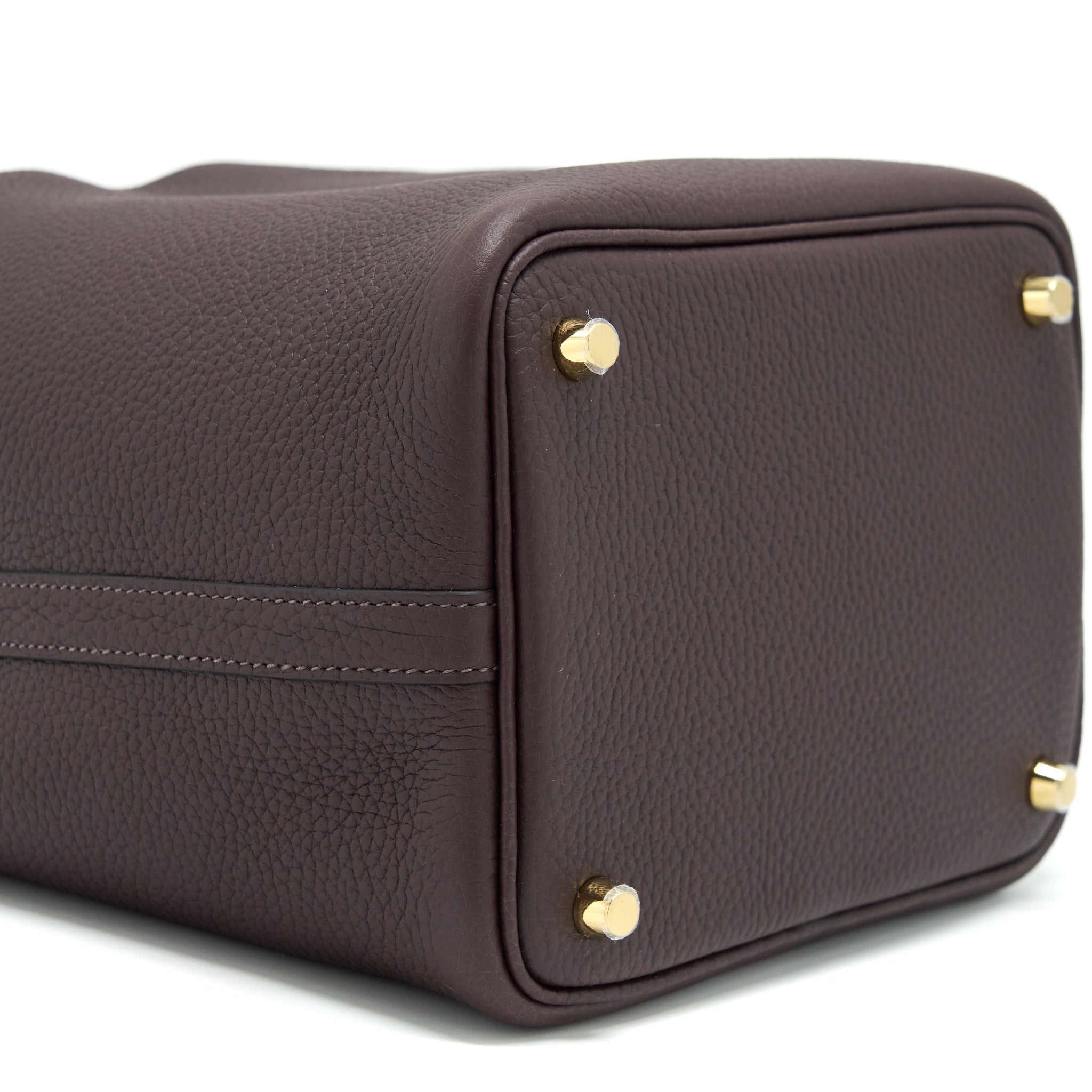 HERMES PICOTIN 18 LOCK BAG ROUGE SELLIER GHW