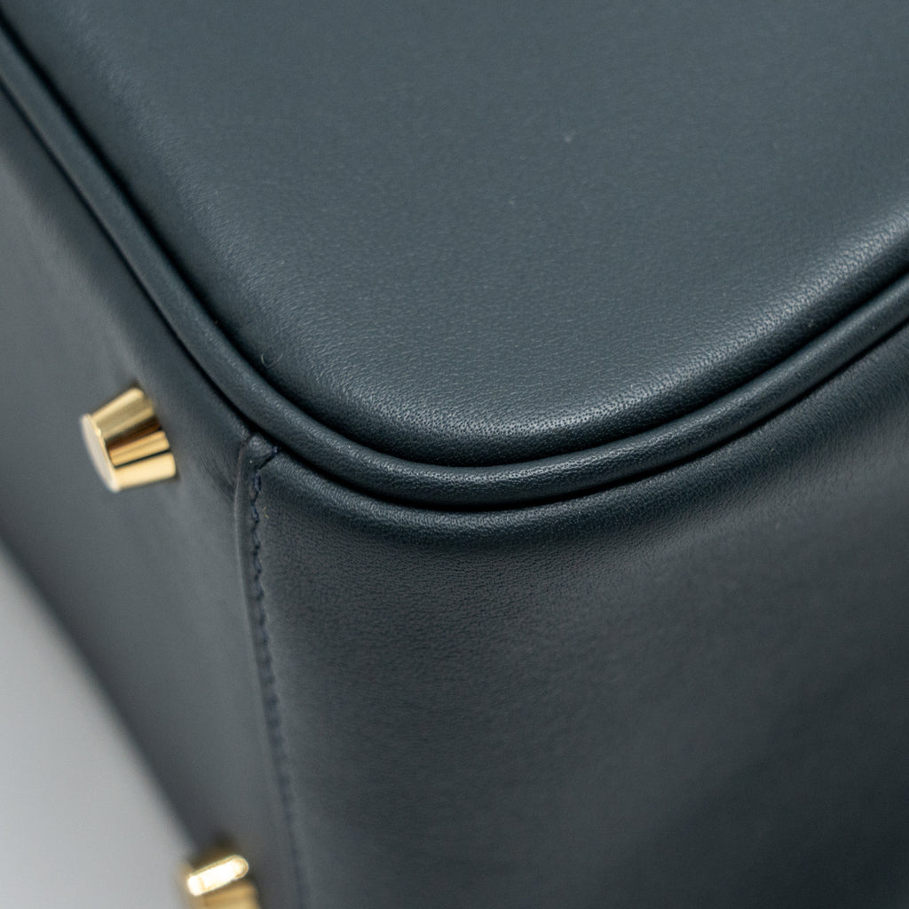 HERMES MINI LINDY VERSO BAG SWIFT VERT ROUSSEAU/MALACHITE GHW