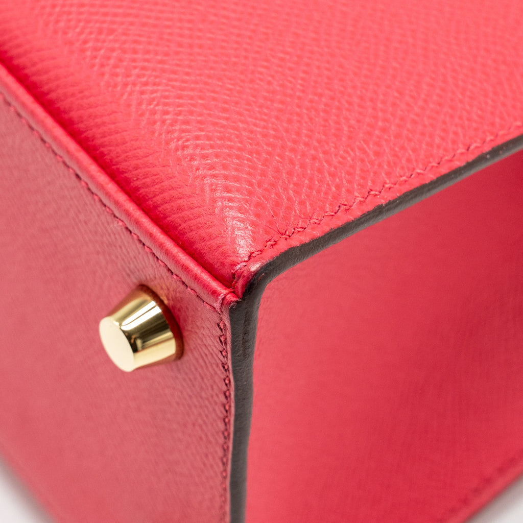 HERMES KELLY 25 EPSOM ROSE MEXICO GHW