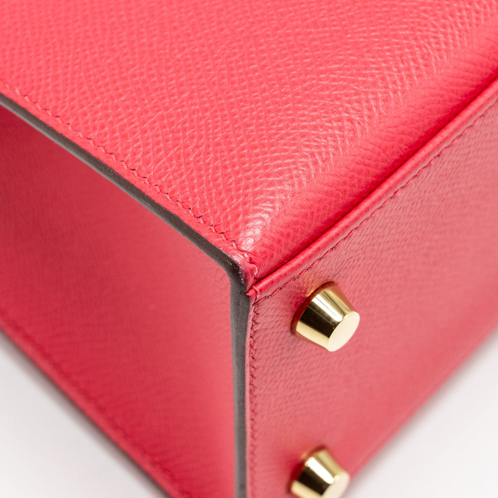 HERMES KELLY 25 EPSOM ROSE MEXICO GHW