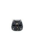 CHANEL 23P MINI TRIPLE PACK BACKPACK CAVIAR BLACK LGHW (MICROCHIP)