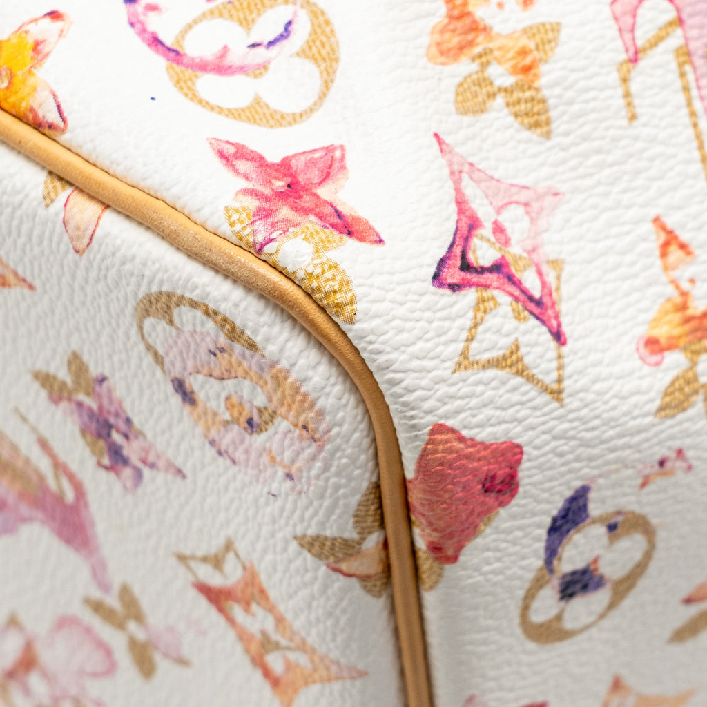 LOUIS VUITTON SPEEDY 35 BOSTON BAG WATERCOLOR MONOGRAM CANVAS MULTICOLOUR GHW