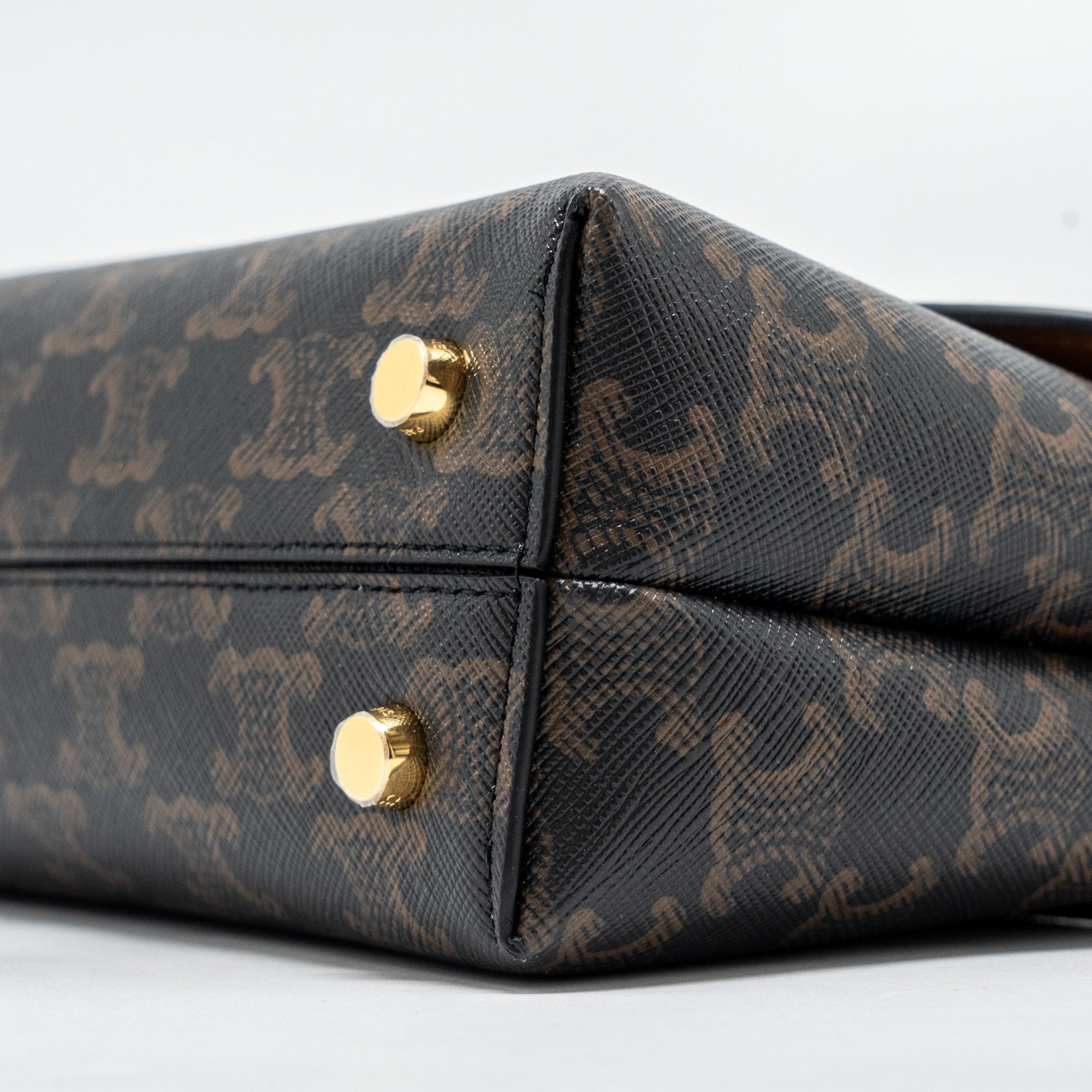 CELINE TEEN NINO BAG TRIOMPHE CANVAS TAN GHW