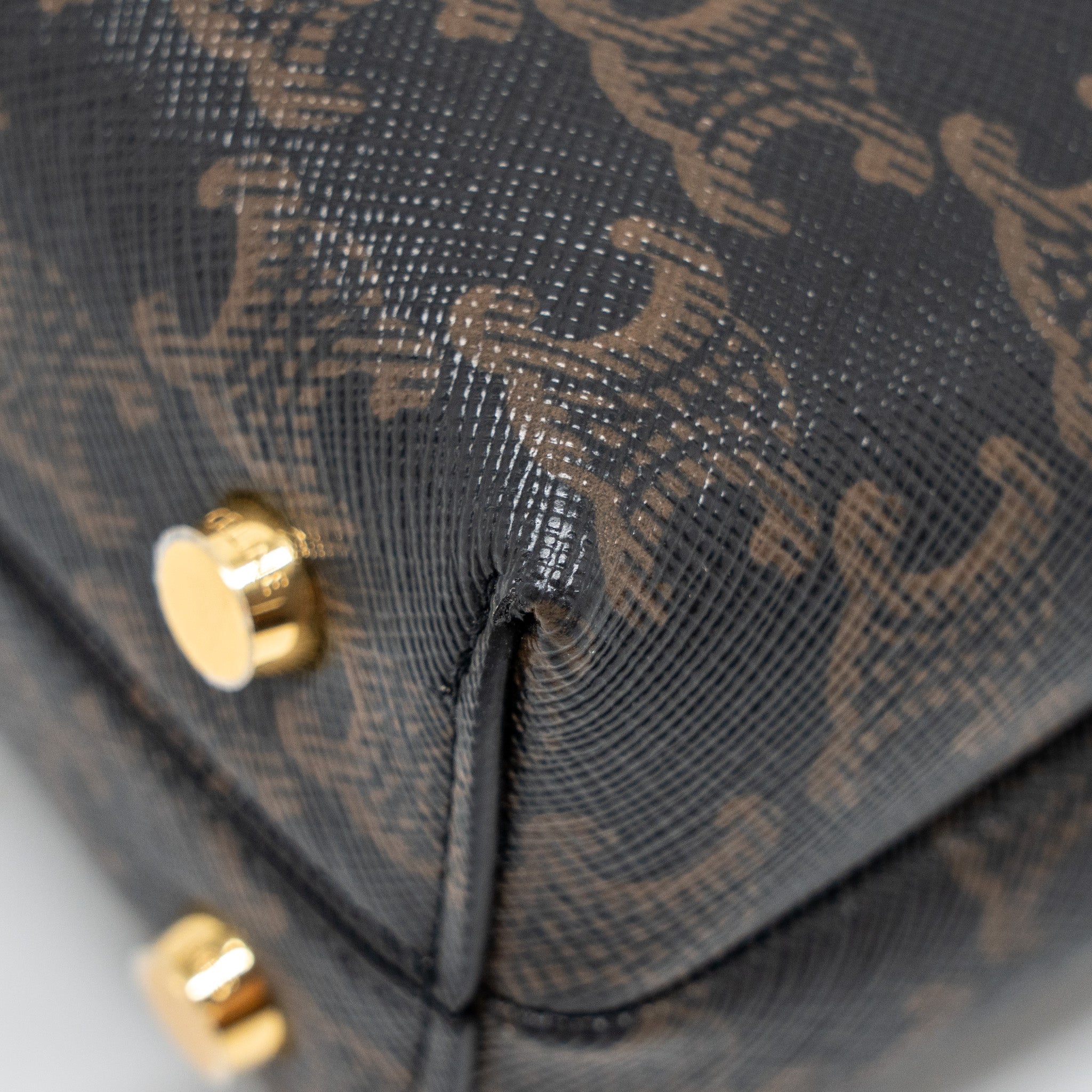 CELINE TEEN NINO BAG TRIOMPHE CANVAS TAN GHW