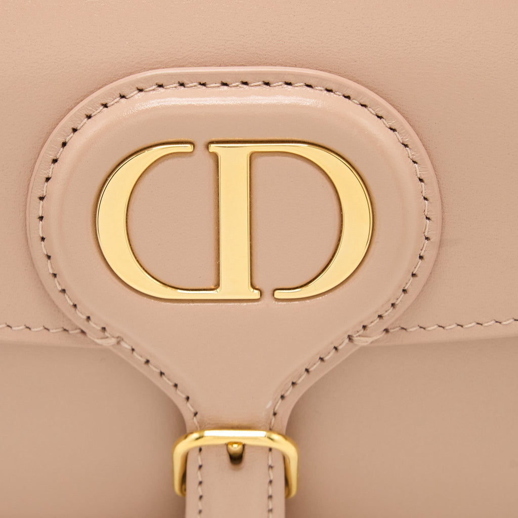 DIOR BOBBY EAST-WEST BAG BOX CALFSKIN LIGHT PINK GHW