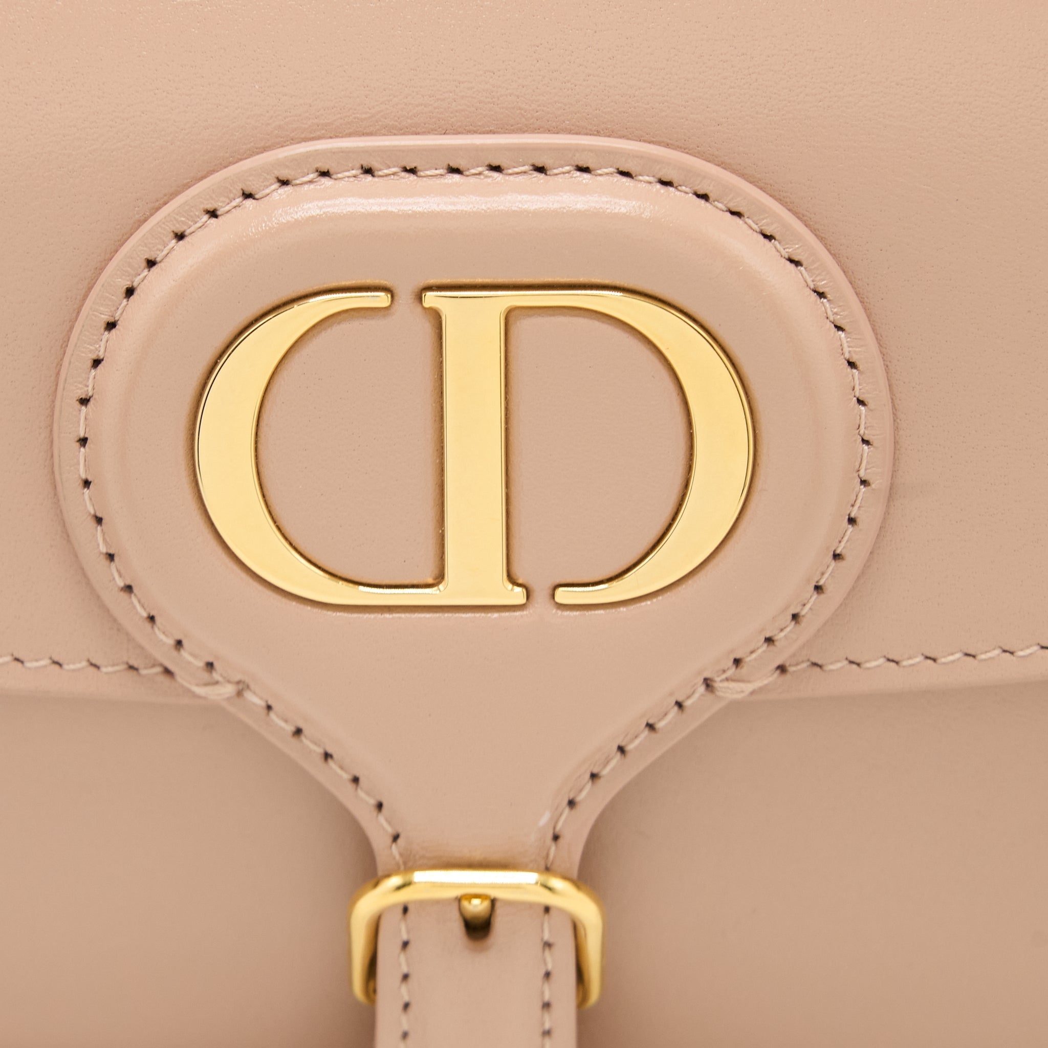 DIOR BOBBY EAST-WEST BAG BOX CALFSKIN LIGHT PINK GHW