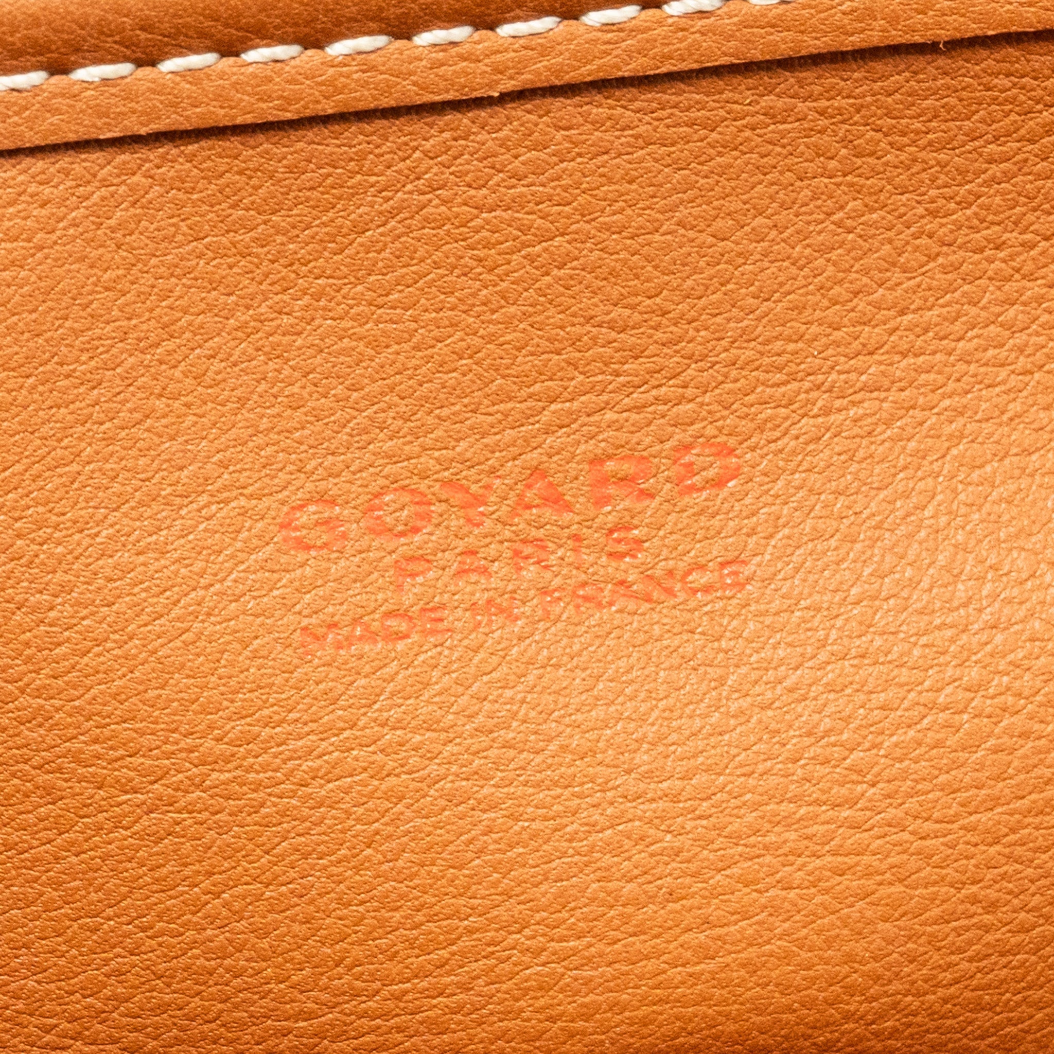 GOYARD MINI ANJOU TOTE GOYARDINE CANVAS/CALFSKIN TAN SHW