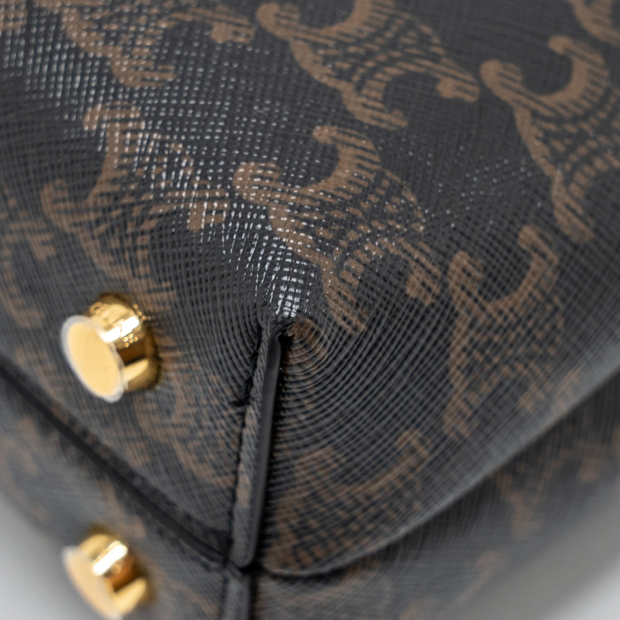 CELINE TEEN NINO BAG TRIOMPHE CANVAS TAN GHW