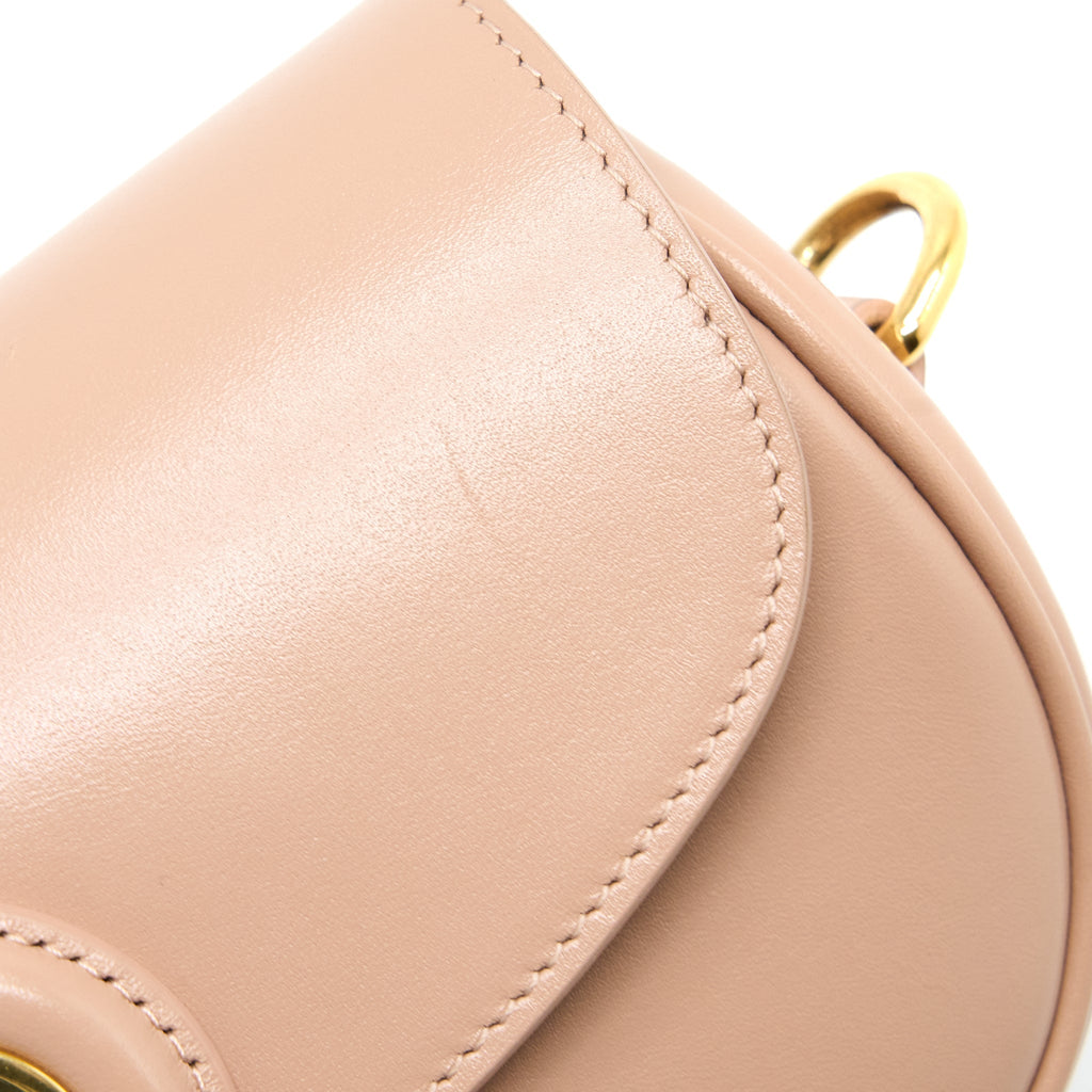 DIOR BOBBY EAST-WEST BAG BOX CALFSKIN LIGHT PINK GHW