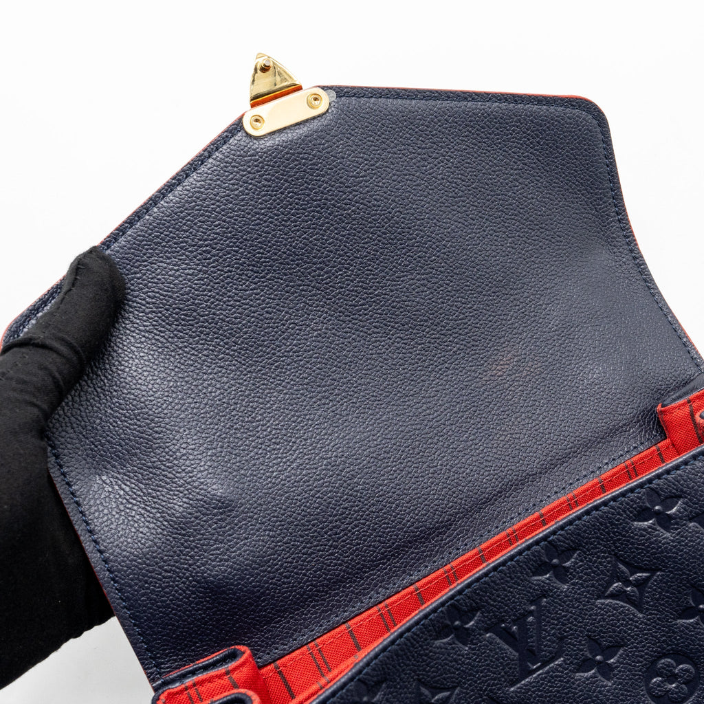 LOUIS VUITTON POCHETTE METIS MONOGRAM EMPREINETE NAVY GHW