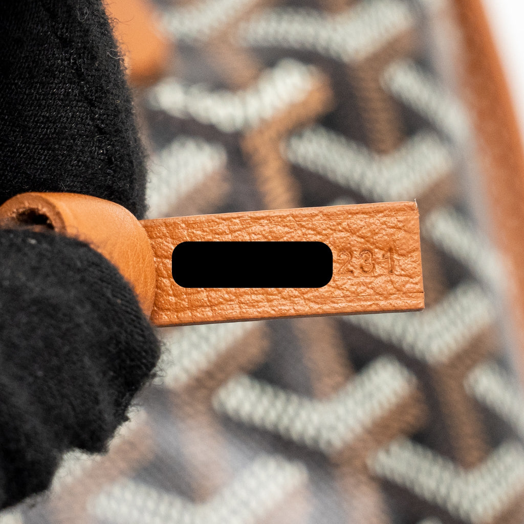 GOYARD MINI ANJOU TOTE GOYARDINE CANVAS/CALFSKIN TAN SHW