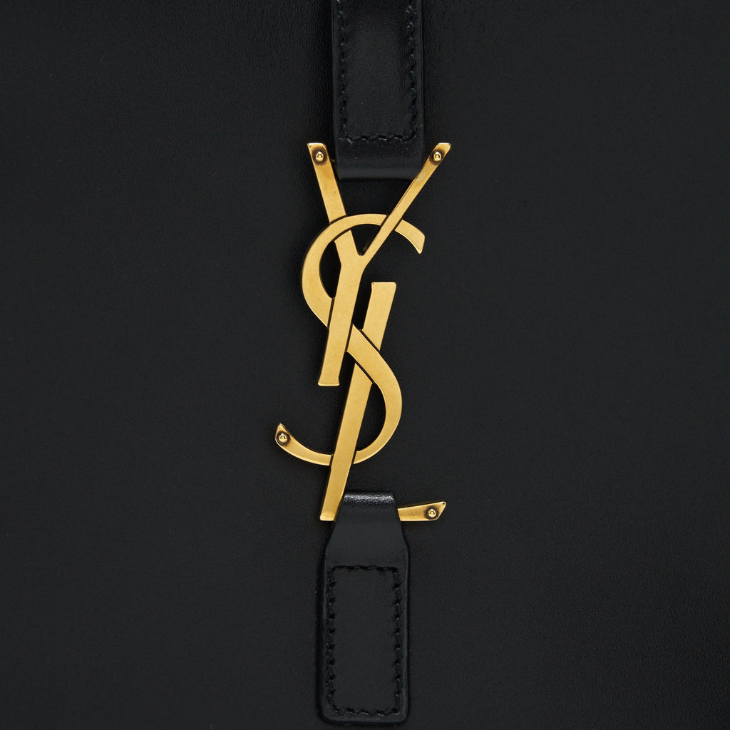 SAINT LAURENT/YSL LE5 A7 HOBO BAG SMOOTH CALFSKIN BLACK GHW