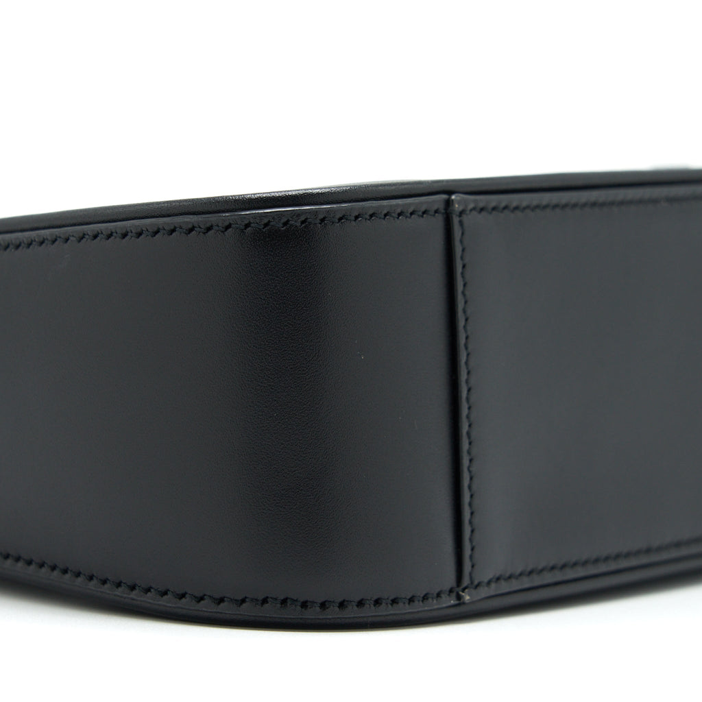 SAINT LAURENT/YSL LE5 A7 HOBO BAG SMOOTH CALFSKIN BLACK GHW