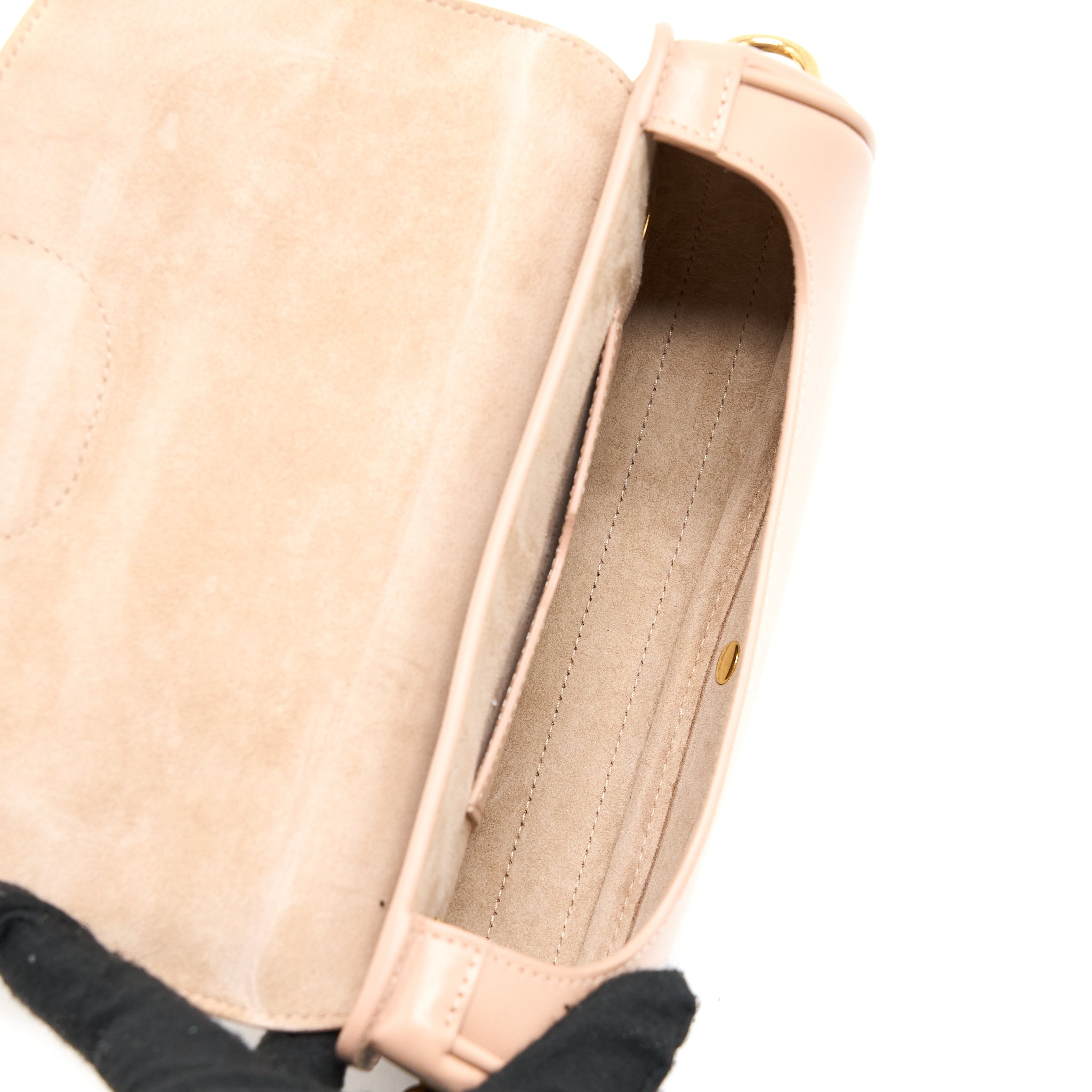 DIOR BOBBY EAST-WEST BAG BOX CALFSKIN LIGHT PINK GHW