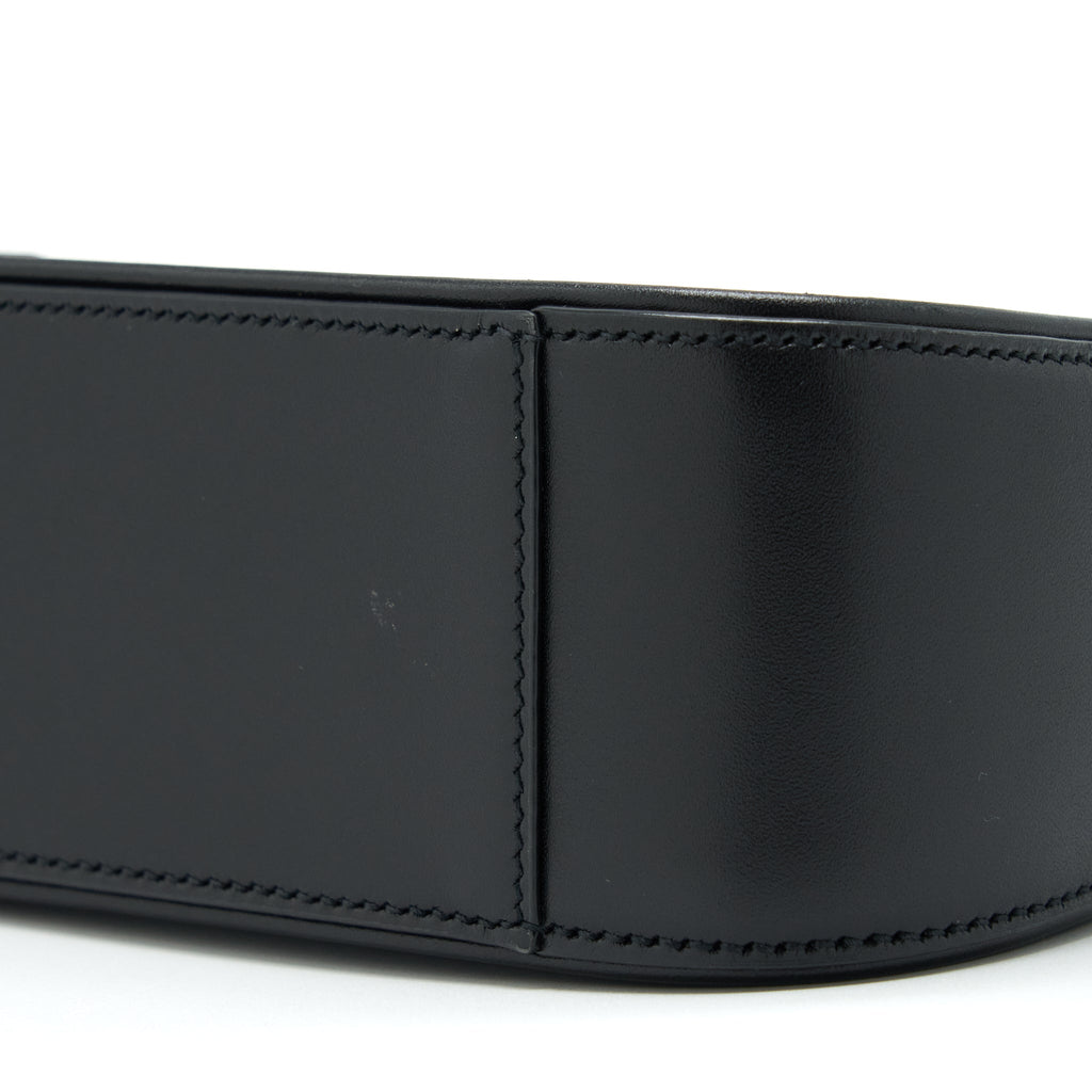 SAINT LAURENT/YSL LE5 A7 HOBO BAG SMOOTH CALFSKIN BLACK GHW