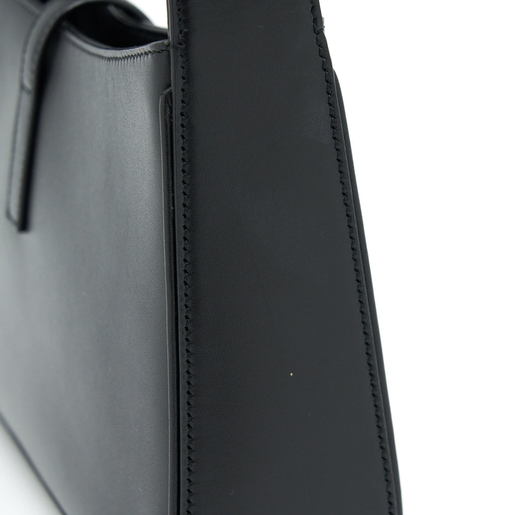 SAINT LAURENT/YSL LE5 A7 HOBO BAG SMOOTH CALFSKIN BLACK GHW