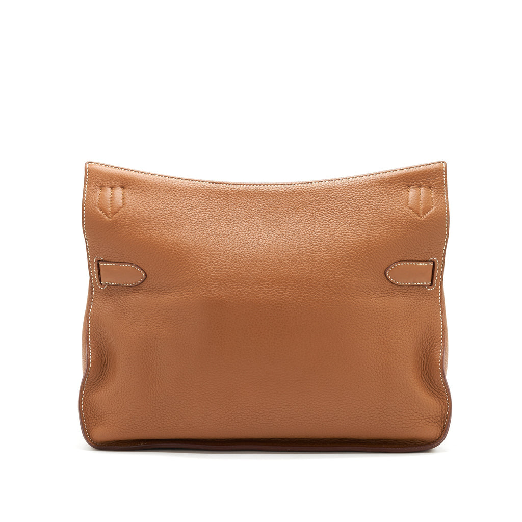 HERMES JYPSIERE 34 BAG GOLD CLEMENCE LEATHER SHW