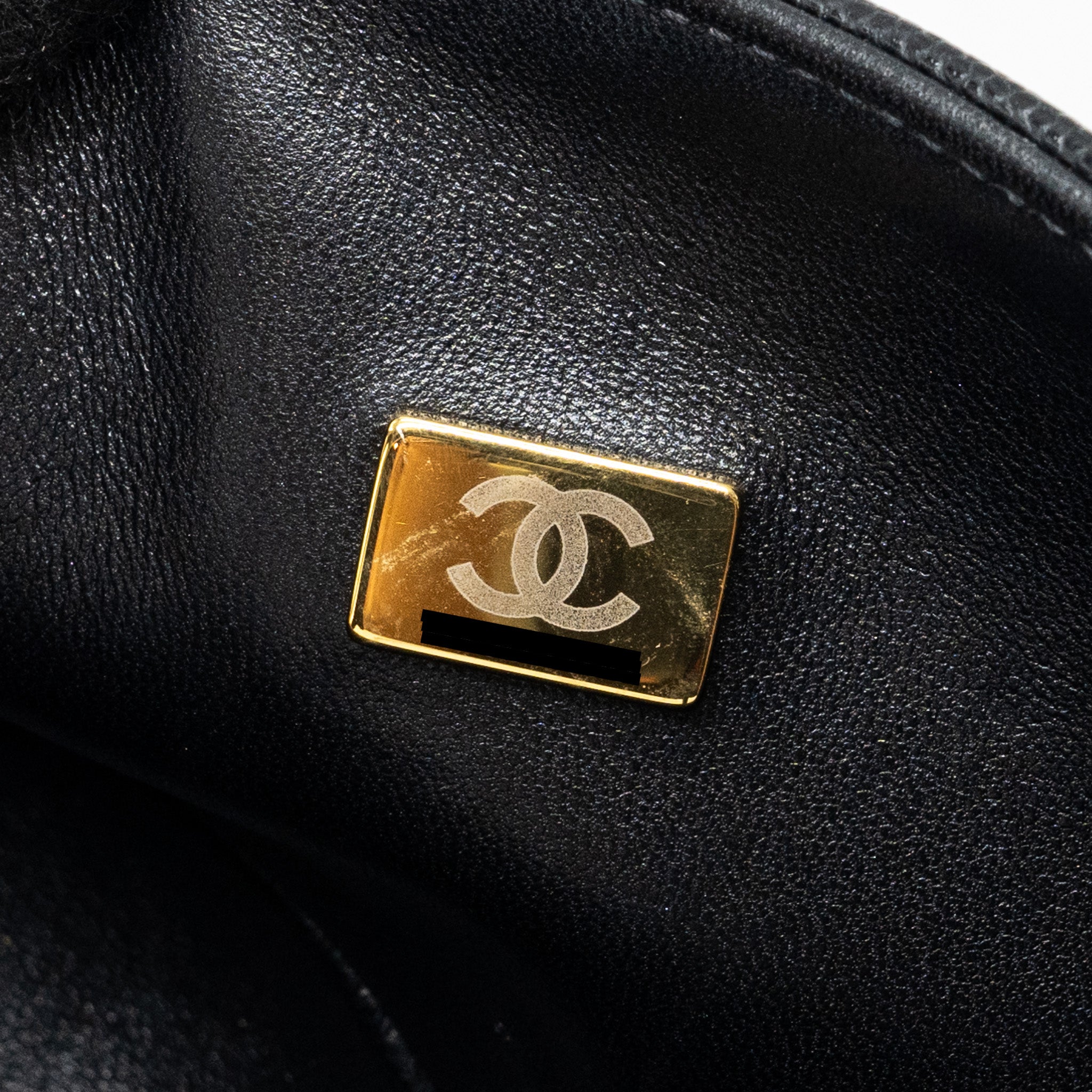 CHANEL SMALL BOY BAG CAVIAR BLACK GHW (MICROCHIP)