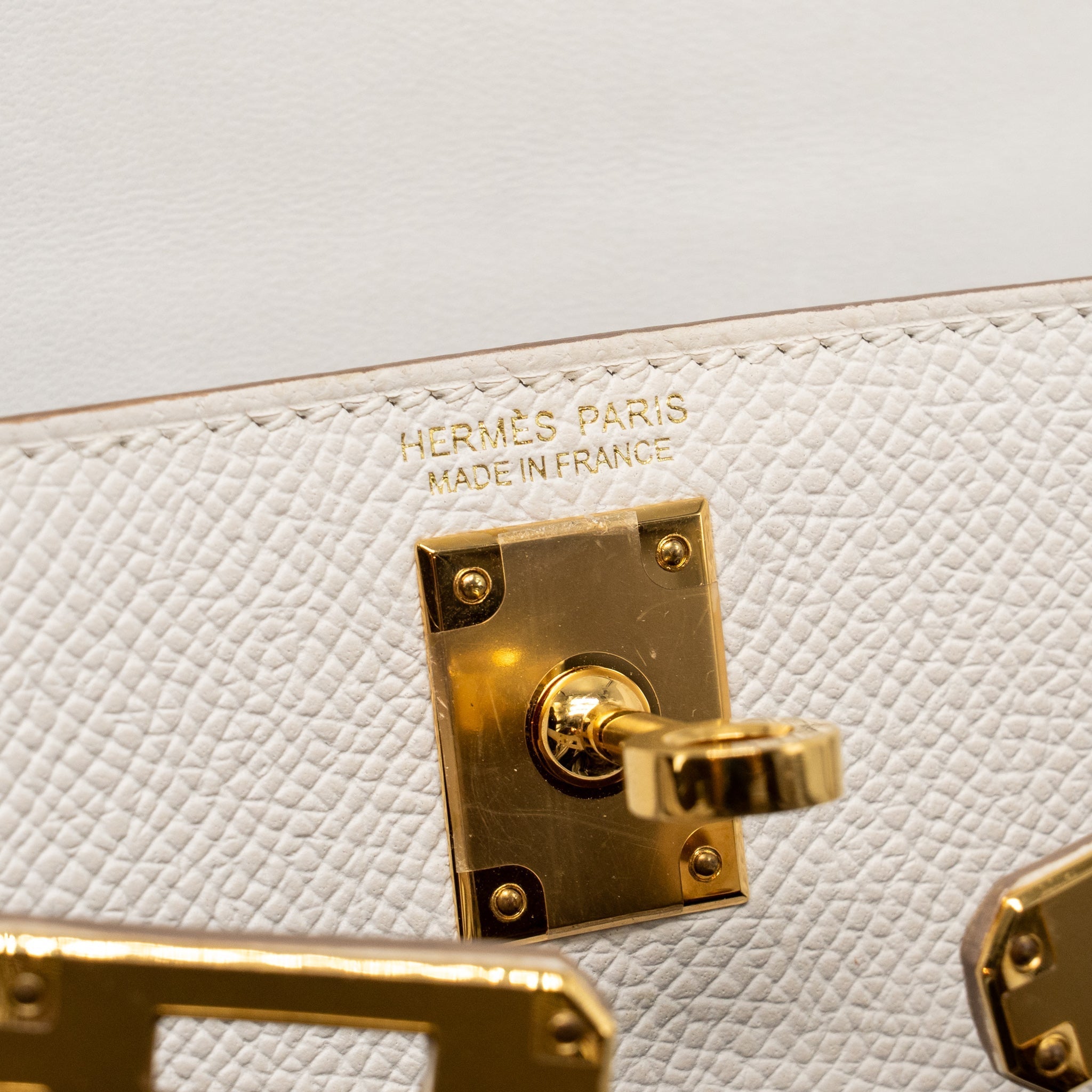 HERMES MINI KELLY II EPSOM GRIS PALE GHW