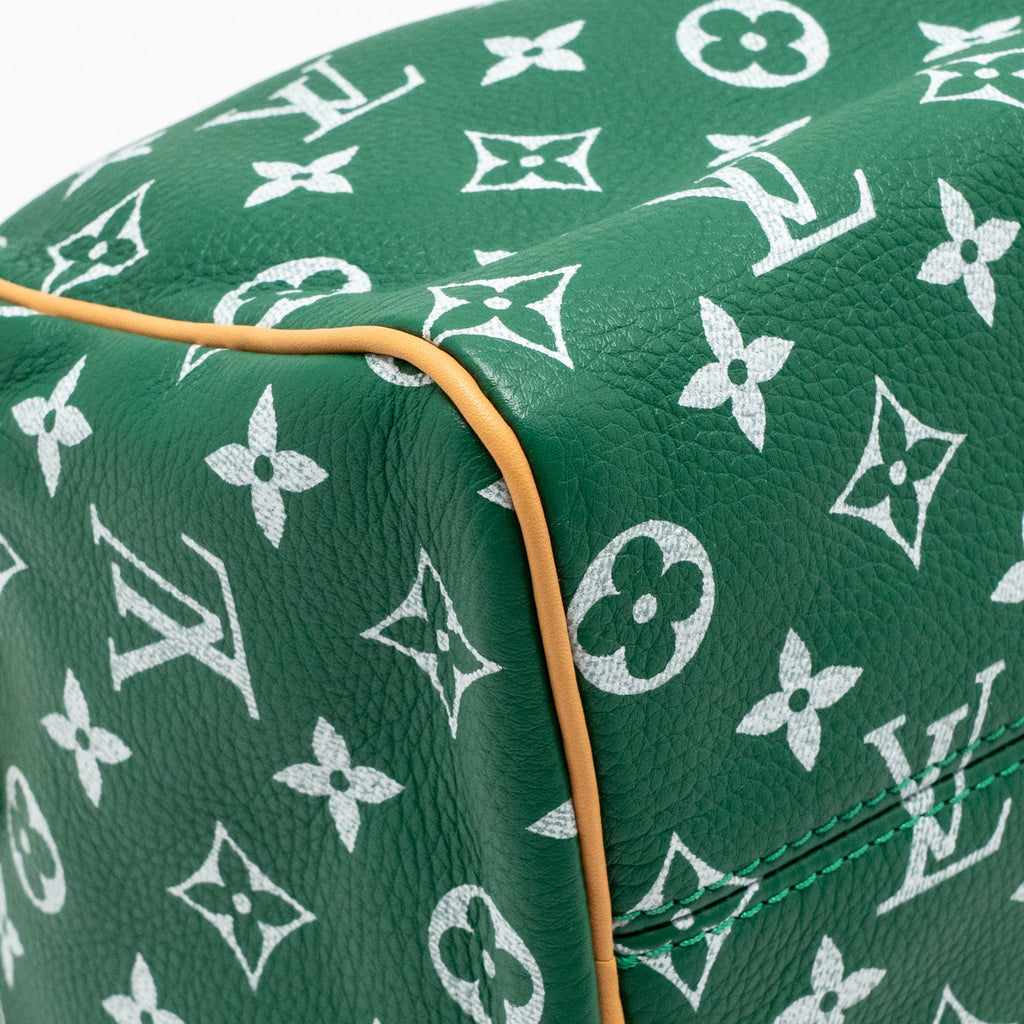 LOUIS VUITTON SPEEDY P9 BANDOULIERE 25 SOFT CALFSKIN GREEN GHW