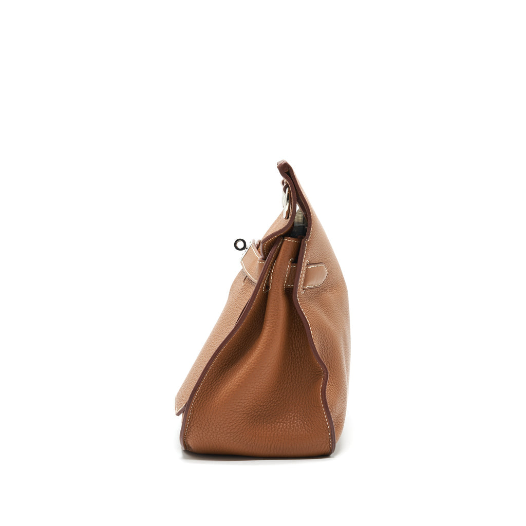 HERMES JYPSIERE 34 BAG GOLD CLEMENCE LEATHER SHW