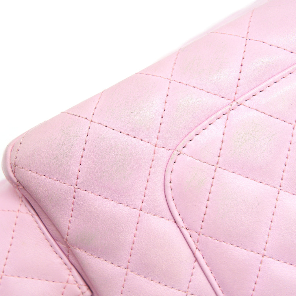 CHANEL CAMBON ALIGNED LARGE REPORTER BAG IN PINK