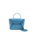 CELINE NANO BELT BAG GRAINED CALFSKIN BLUE SHW