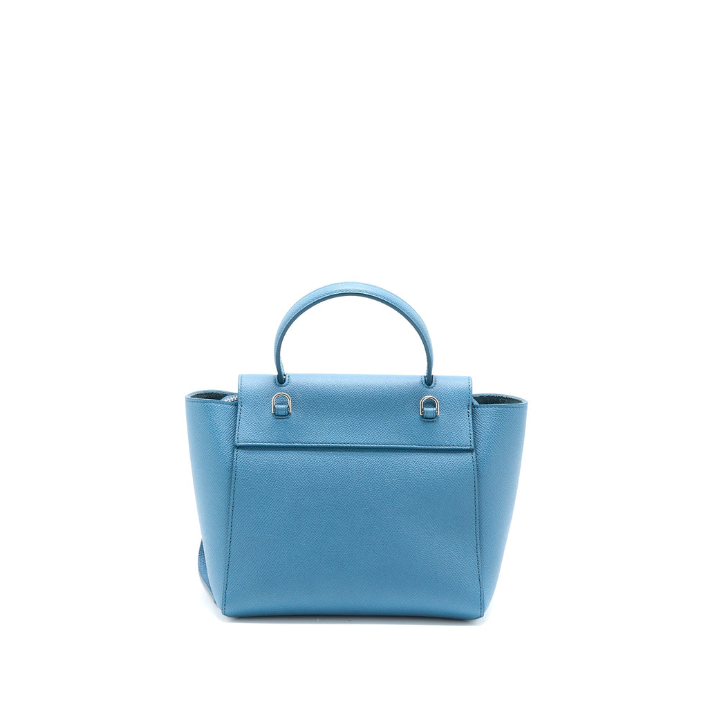 CELINE NANO BELT BAG GRAINED CALFSKIN BLUE SHW