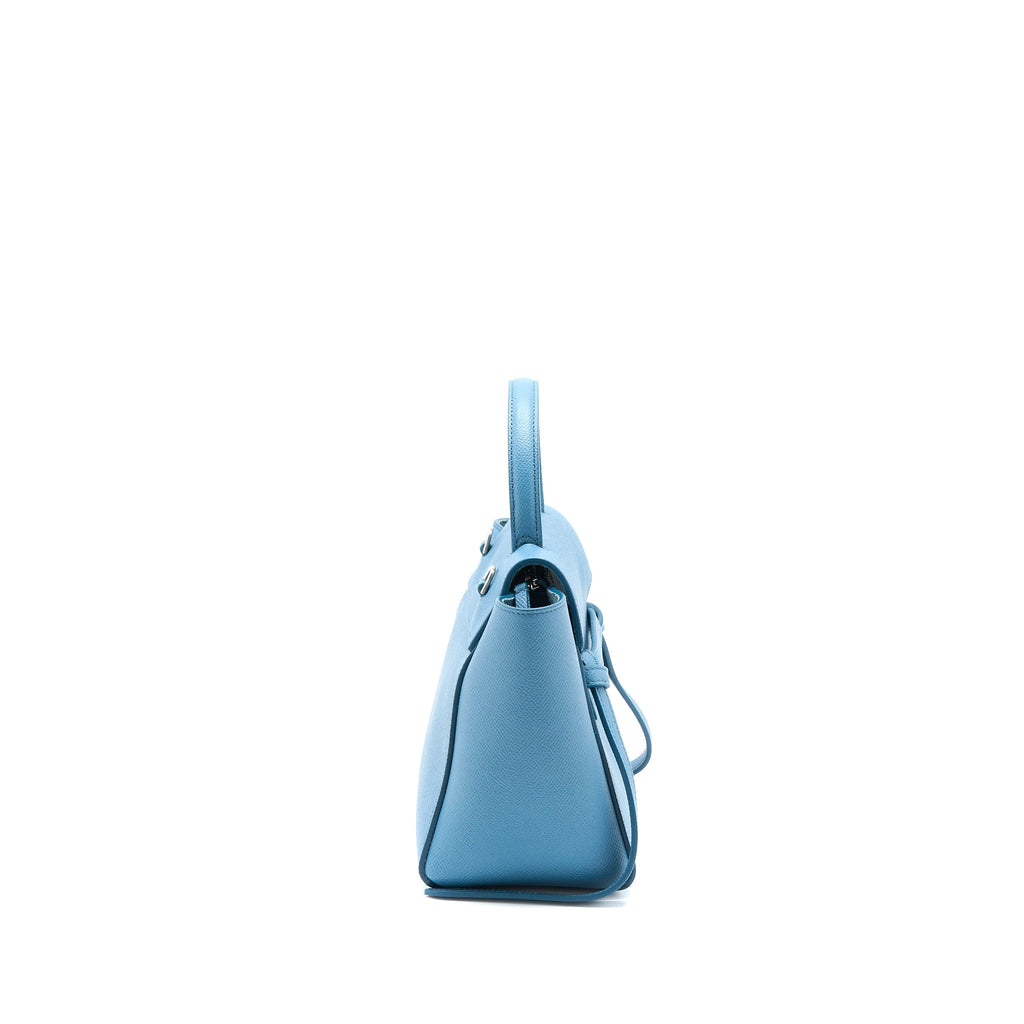 CELINE NANO BELT BAG GRAINED CALFSKIN BLUE SHW