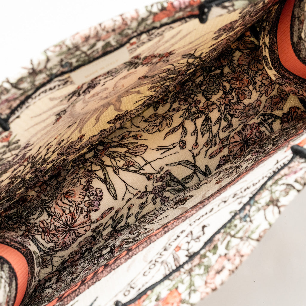 DIOR MEDIUM BOOK TOTE LIMITED EDITION CANVAS MULTICOLOUR