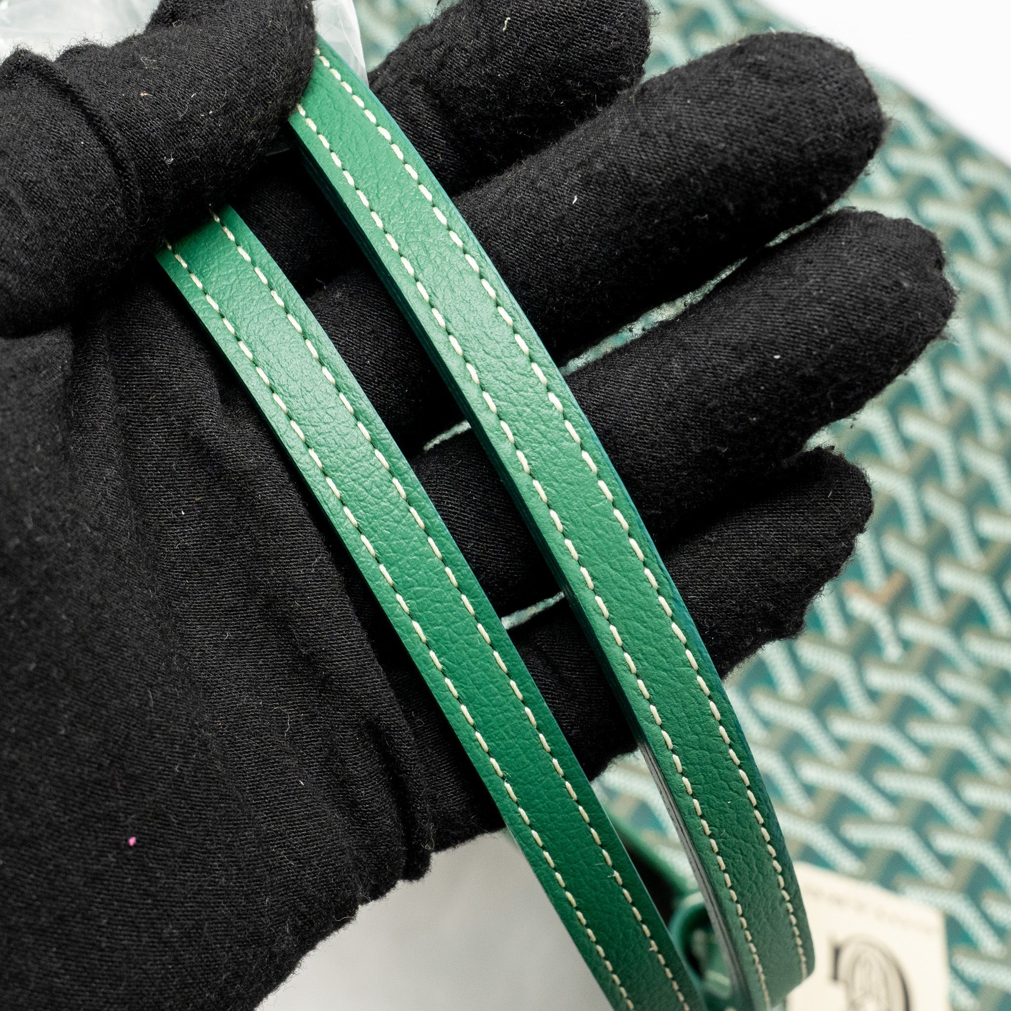 GOYARD SAINT LOUIS GM TOTE GOYARDINE CANVAS GREEN SHW