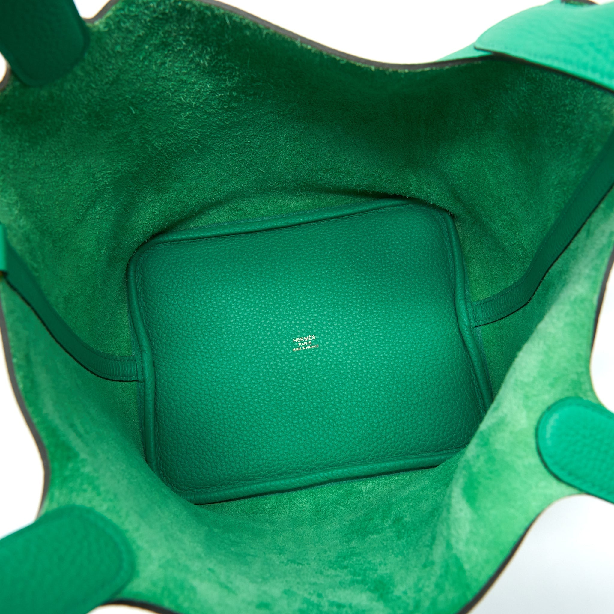 HERMES PICOTIN 22 CLEMENCE MENTHE GHW