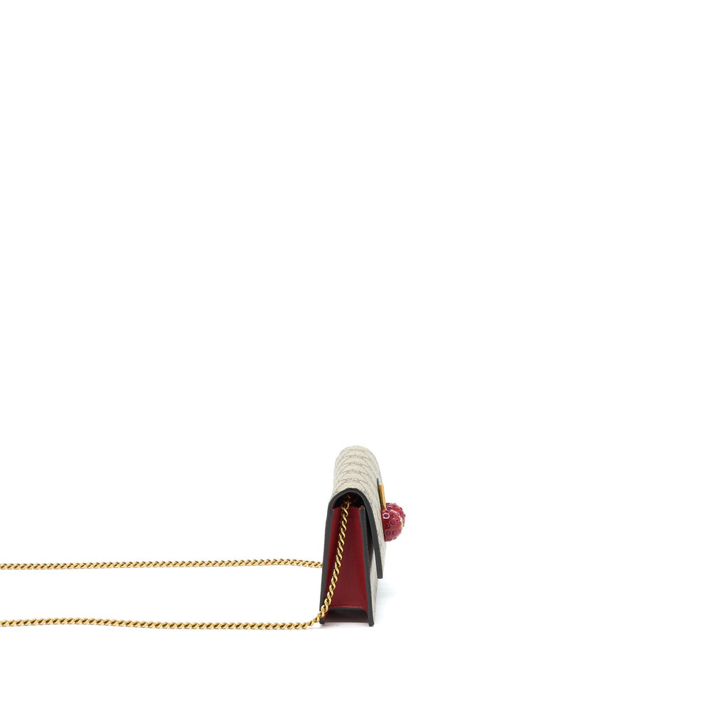 GUCCI SUPREME MINI BAG CHERRIES GG SUPREME CANVAS GHW