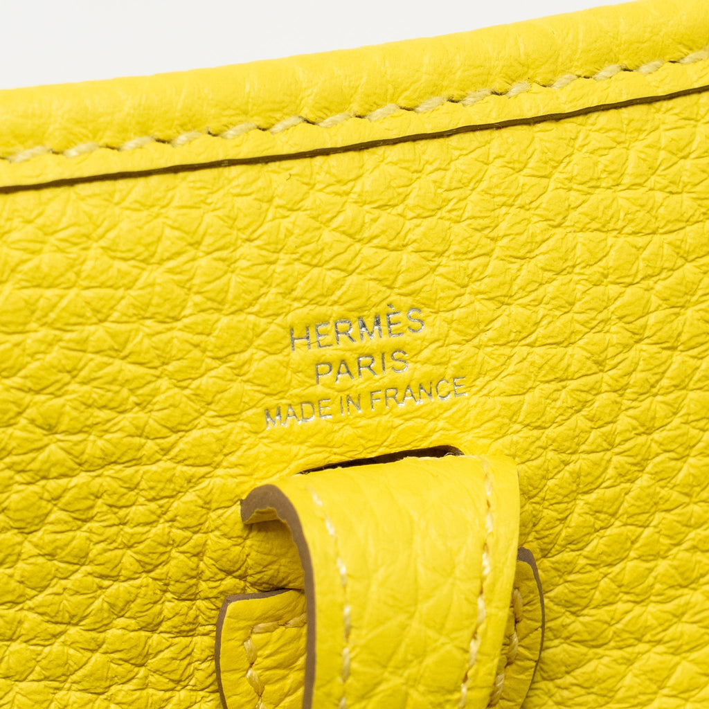 HERMES MINI EVELYNE CLEMENCE LIME SHW