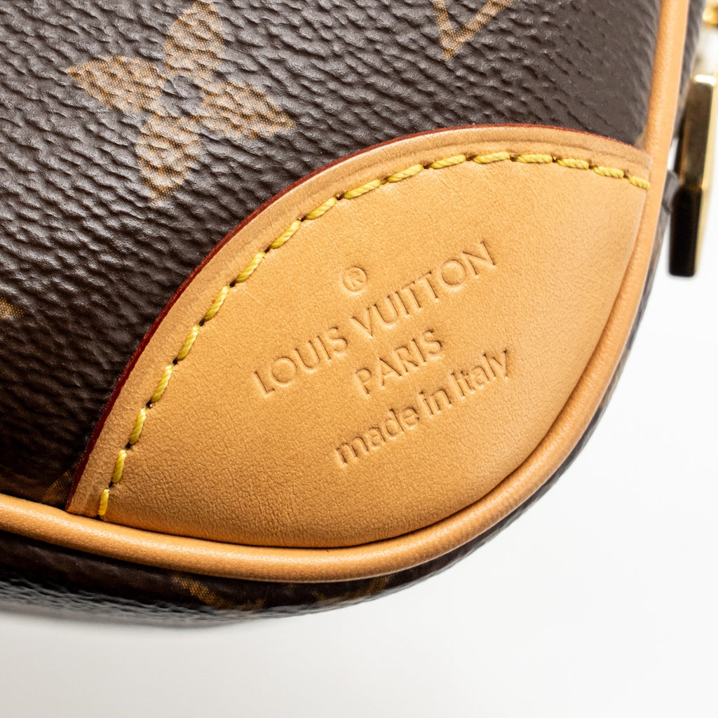 LOUIS VUITTON MINI DEAUVILLE SHOULDER BAG MONOGRAM CANVAS GHW