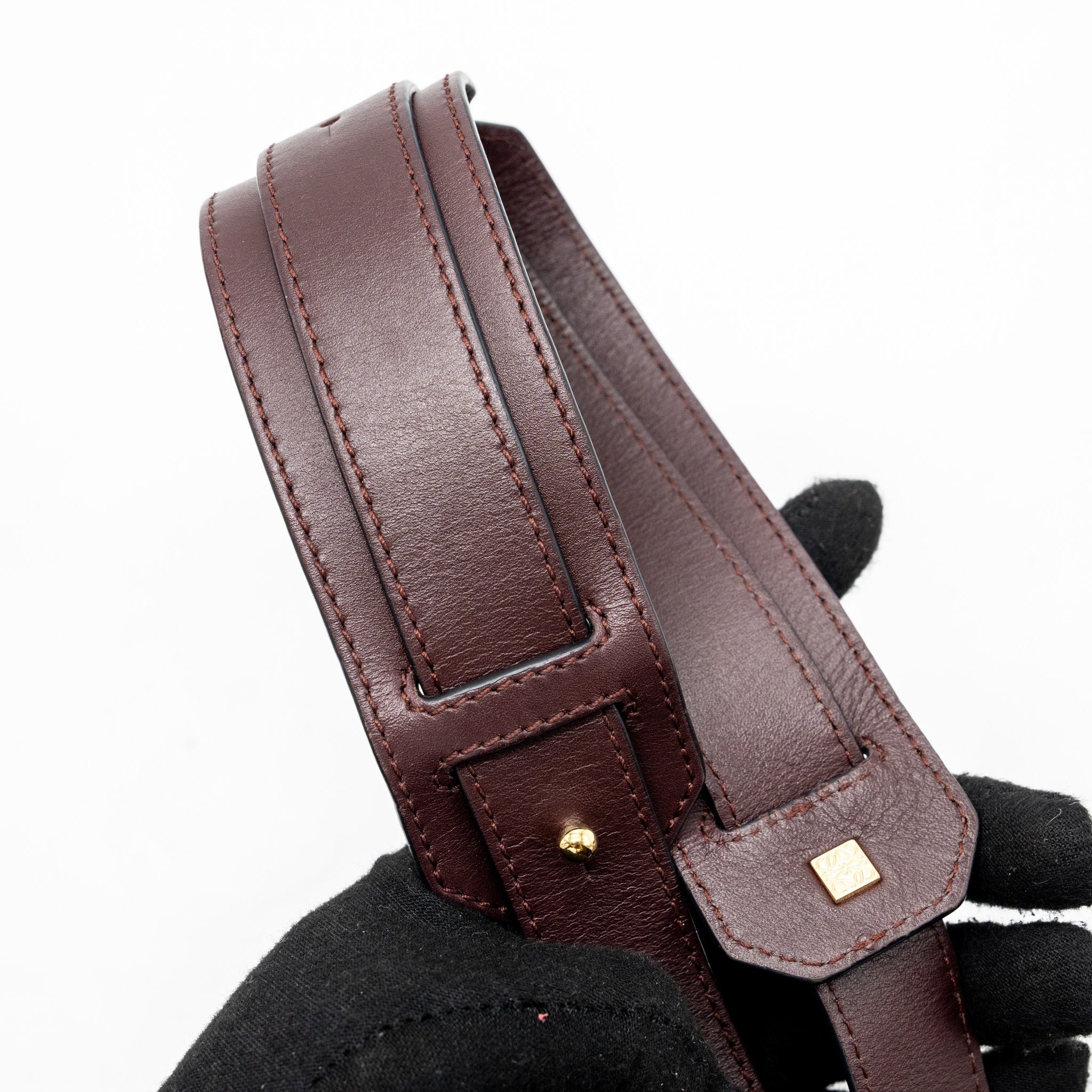 LOEWE SMALL PUZZLE BAG CALFSKIN RED GHW