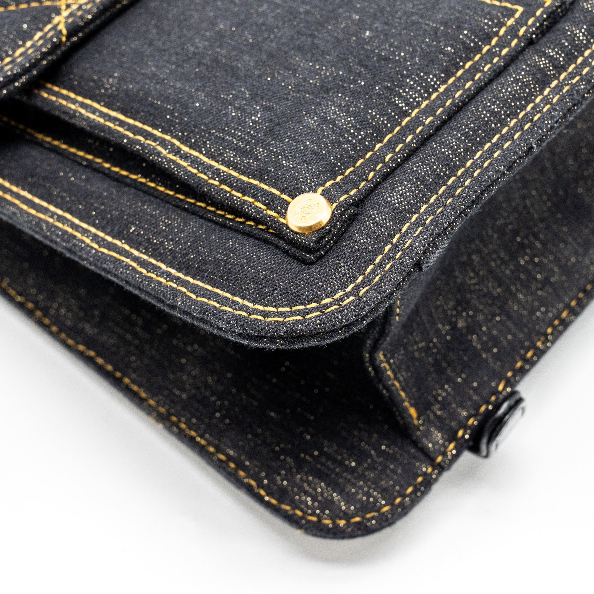 CHANEL 23S FLAP BACKPACK DENIM DARK BLUE WITH BRUSHED GHW (MICROCHIP)