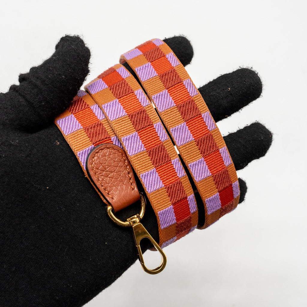 HERMES MINI EVELYNE CLEMENCE 6C CUIVRE/MULTICOLOUR GHW