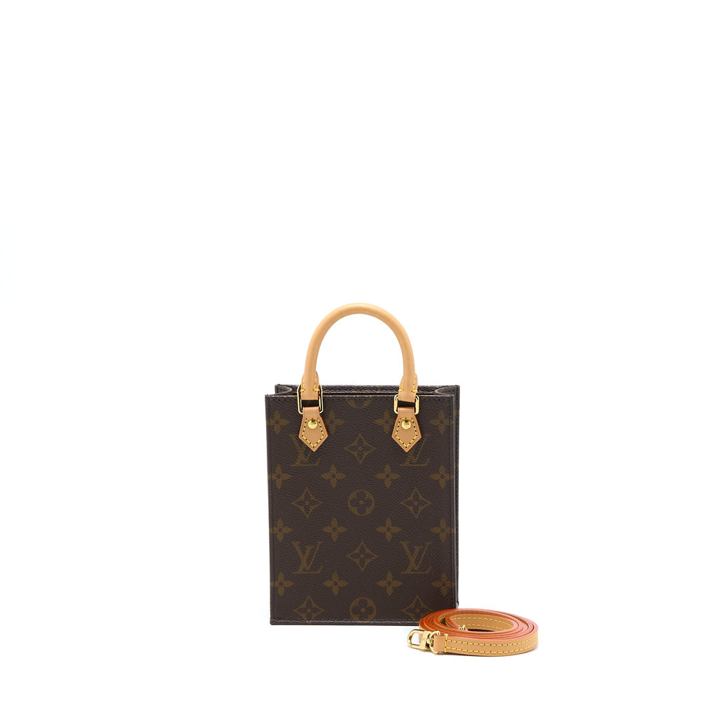 LOUIS VUITTON PETIT SAC PLAT MONOGRAM CANVAS GHW