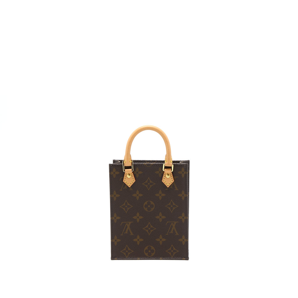 LOUIS VUITTON PETIT SAC PLAT MONOGRAM CANVAS GHW (NEW VERSION)