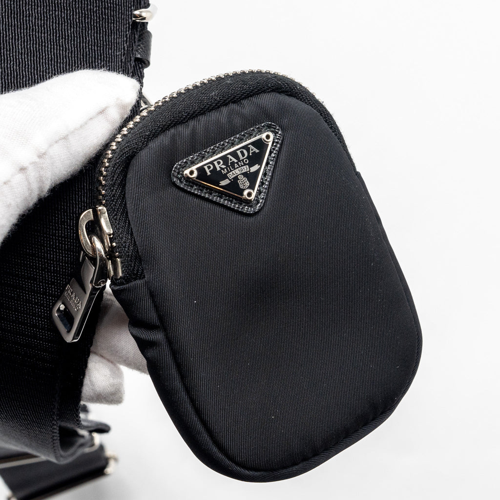 PRADA RE-EDITION 2005 NYLON BAG BLACK SHW