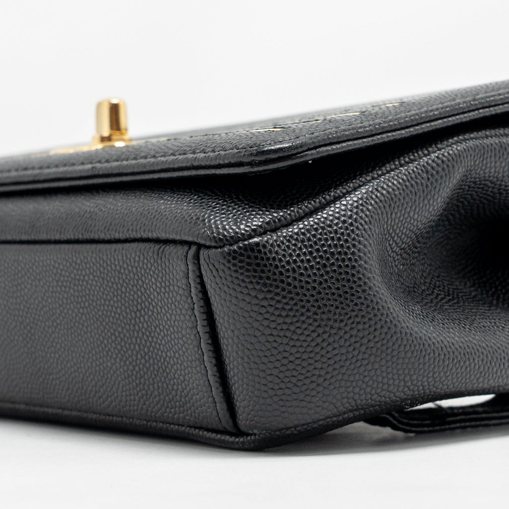 CHANEL 19C CAPTAIN GOLD BELT WAIST BAG CAVIAR BLACK GHW