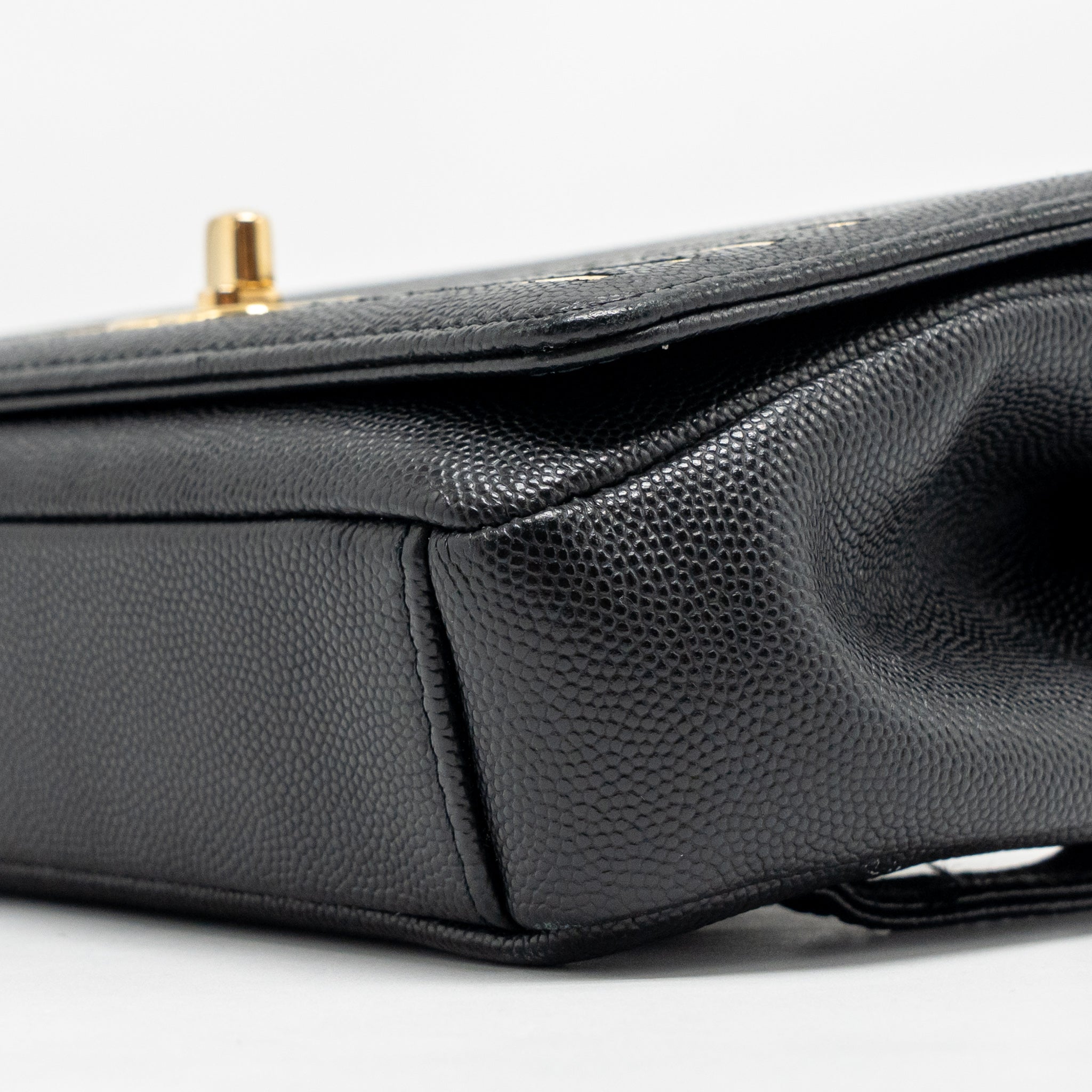 CHANEL 19C CAPTAIN GOLD BELT WAIST BAG CAVIAR BLACK GHW
