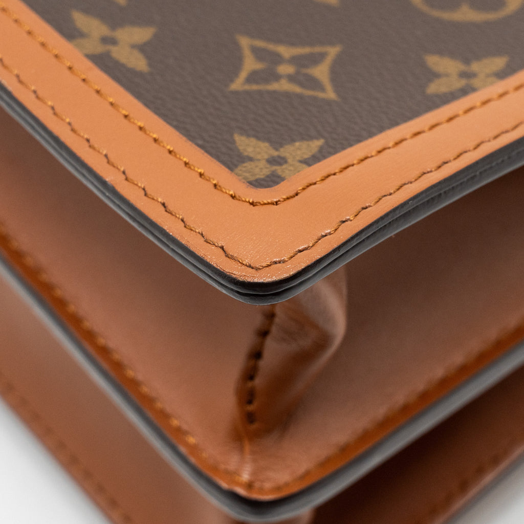 LOUIS VUITTON DAUPHINE MM MONOGRAM REVERSE CANVAS GHW